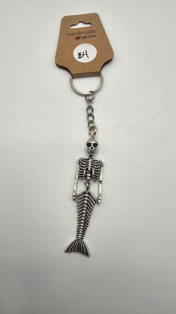 Mermaid Skeleton Keychain