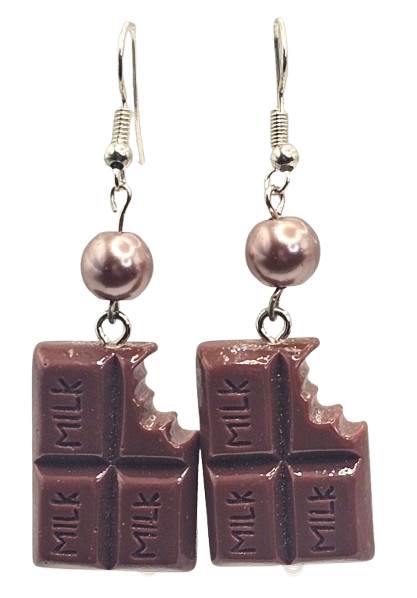 Bitten Chocolate Style Earrings