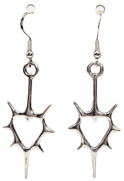 Spiked Hearts Earrings