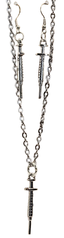 Syringe Medical Appreciation Earring/Necklace Set
