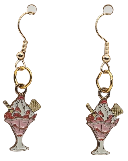 Strawberry Sundae Earrings
