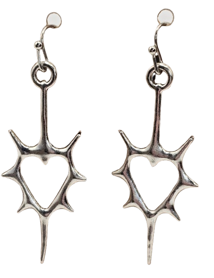 Spiked Hearts Earrings