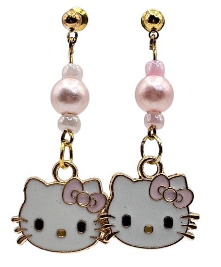 Hello Kitty Beaded Detail Earrings