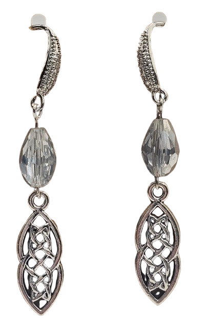 Rhinestone Hook Beaded Detail Tribal Earrings