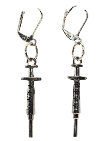 Syringe Hook Style Earrings