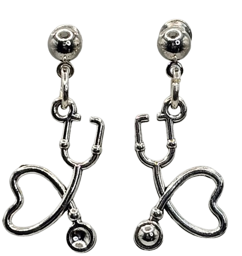 Stethoscope Stud Earrings