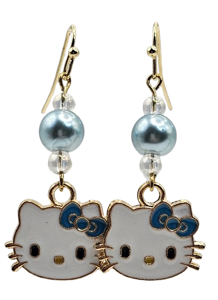 Hello Kitty Beaded Detail Earrings