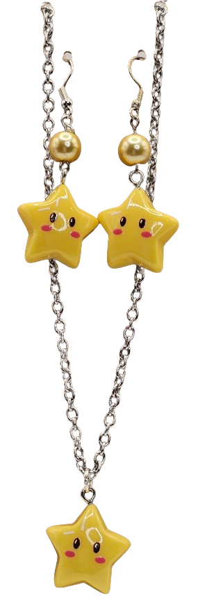 Cute Star Earring/Necklace Set