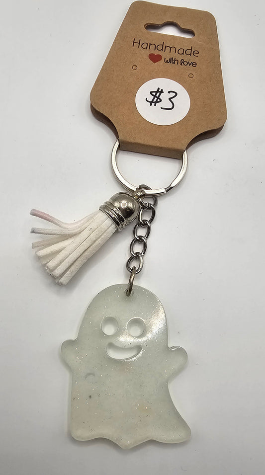 Glow Resin Ghost Keychain
