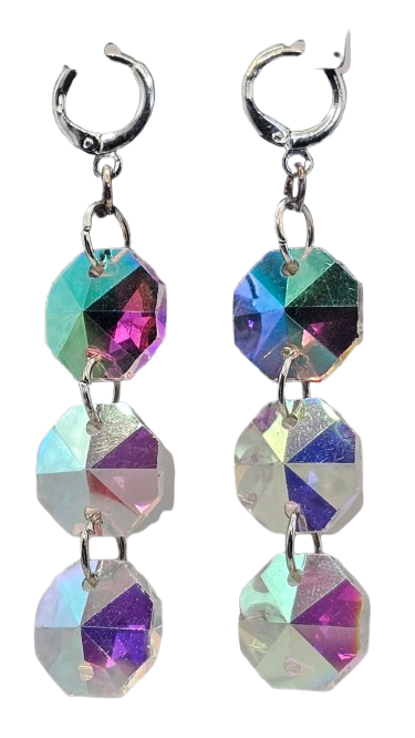 Faux Crystal Dangle Style Earrings