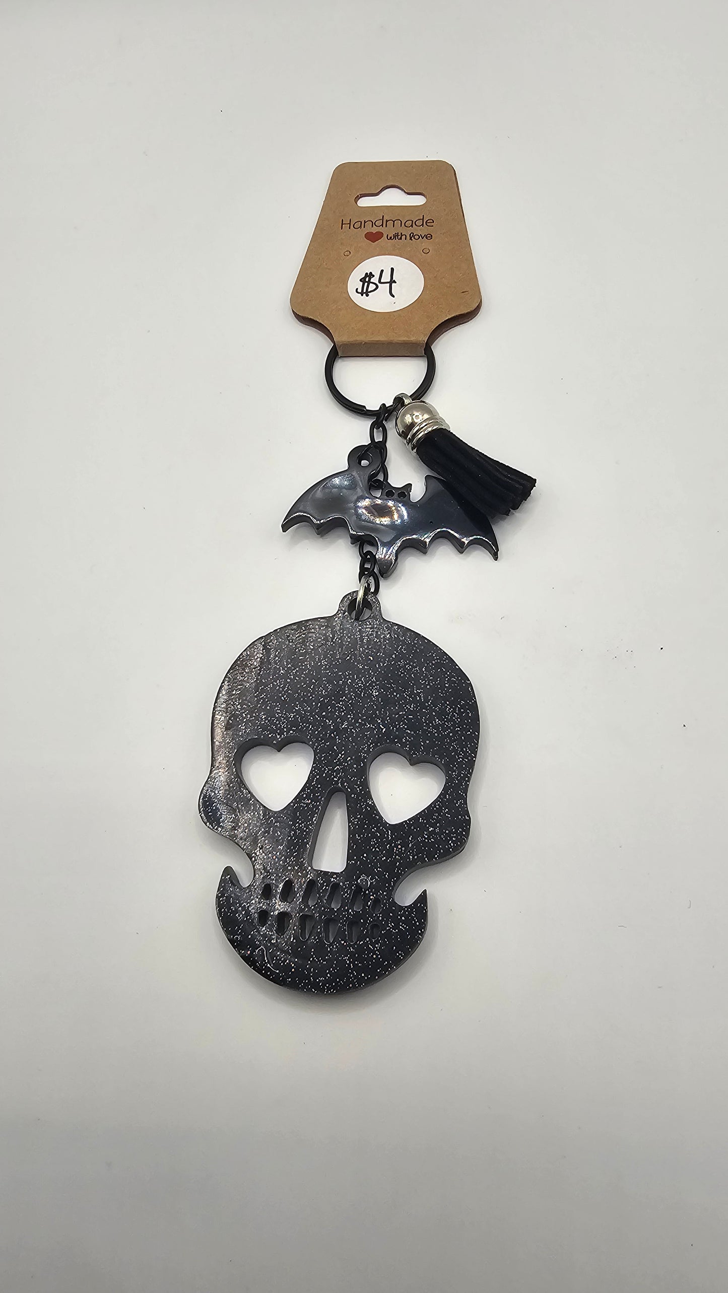 Resin Skull Head Keychains