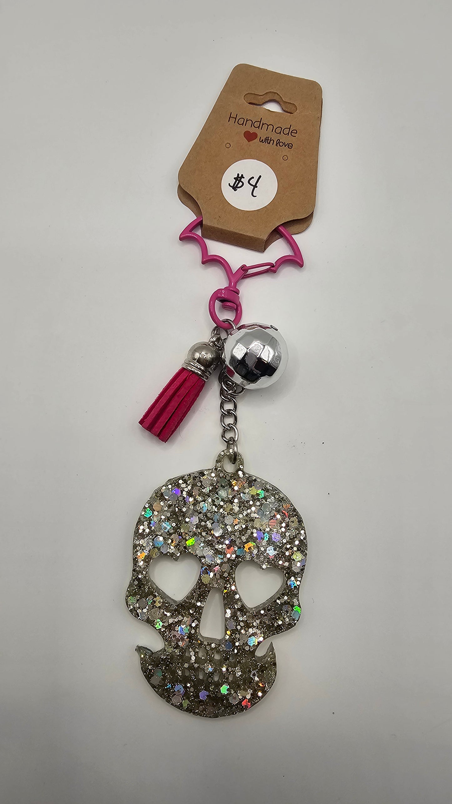 Resin Skull Head Keychains
