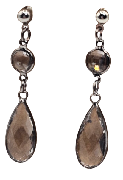 Glass Bead Crystal Style Earrings