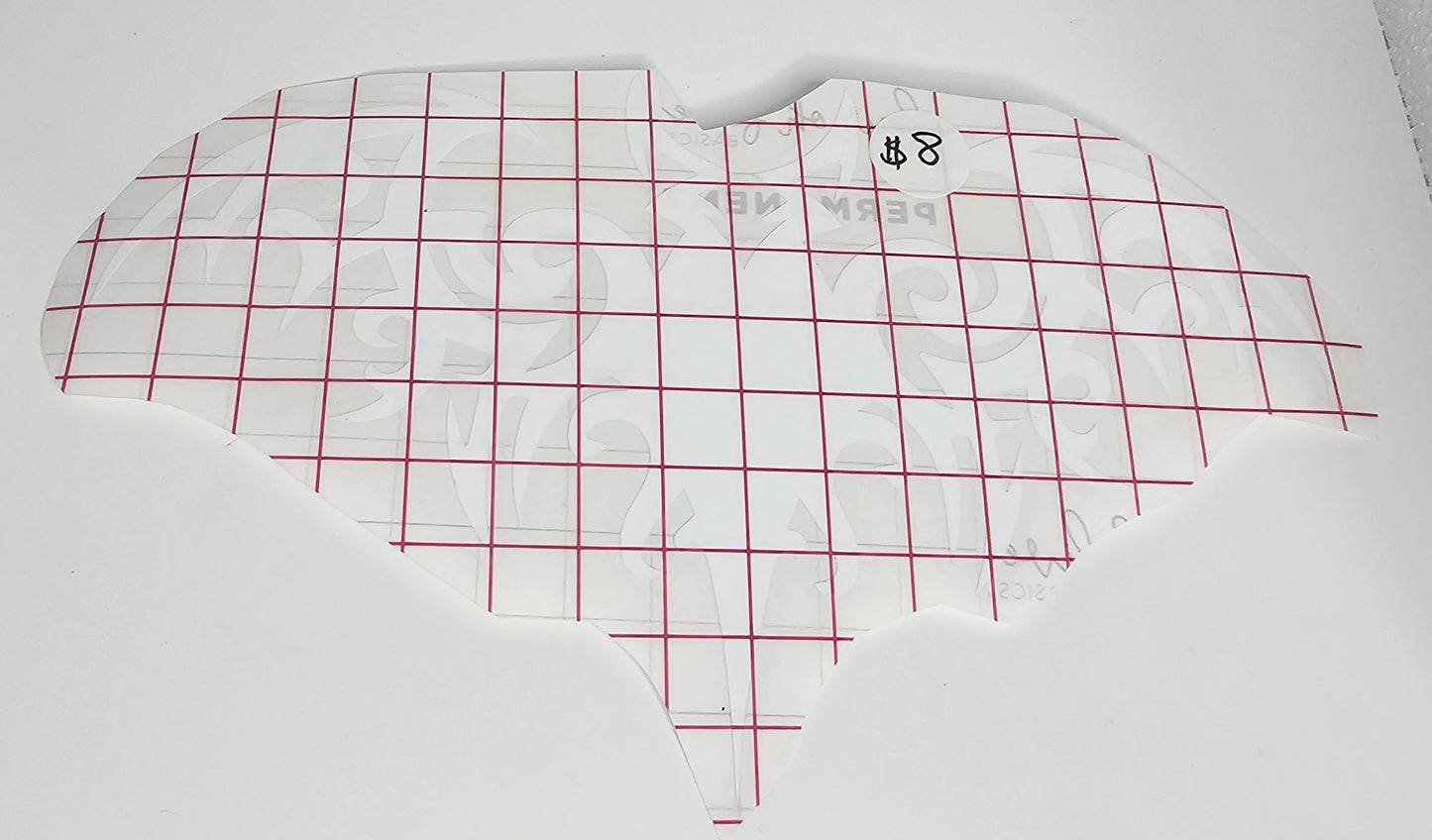 White Tribal Bat Waterproof Decal