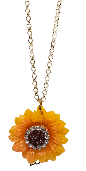 Large Sunflower Necklace