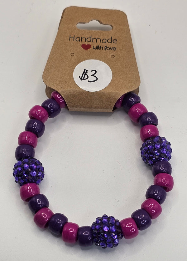 Kids Sparkle Beaded Bracelet