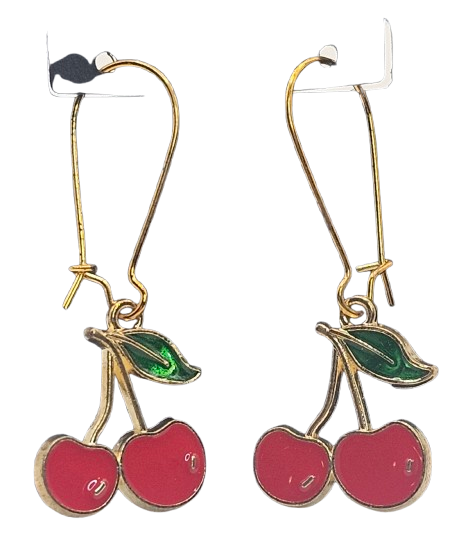 Cherry Drop Earrings