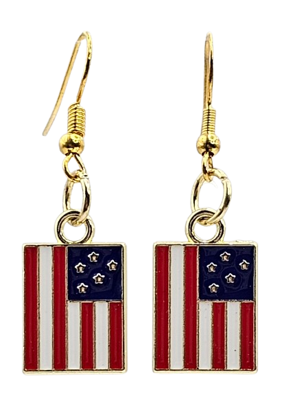 American Flag Earrings