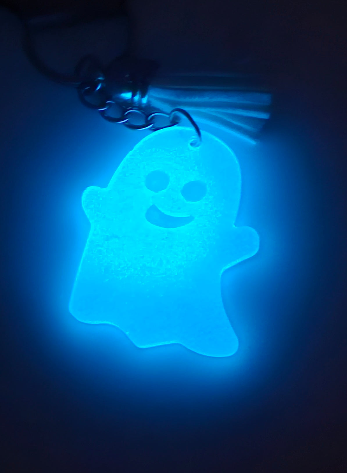 Glow Resin Ghost Keychain