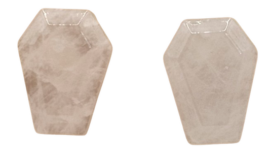 Natural Stone Coffin Shaped Earrings