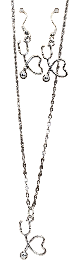 Stethoscope Earring/Necklace Set (Different Styles)