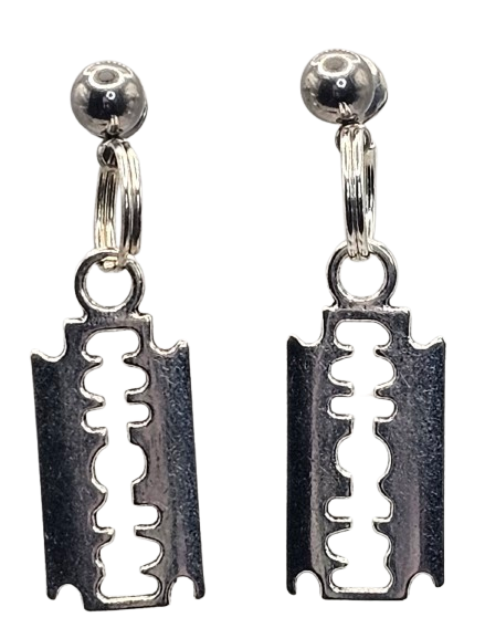 Razor Blade Earrings