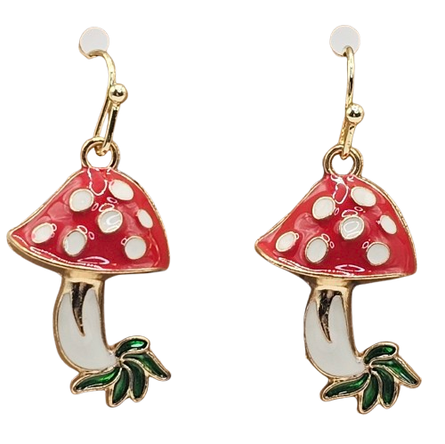 Mushroom Theme Earrings