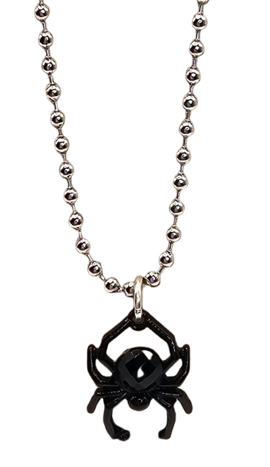 Sparky Spider Necklace on Ball Chain