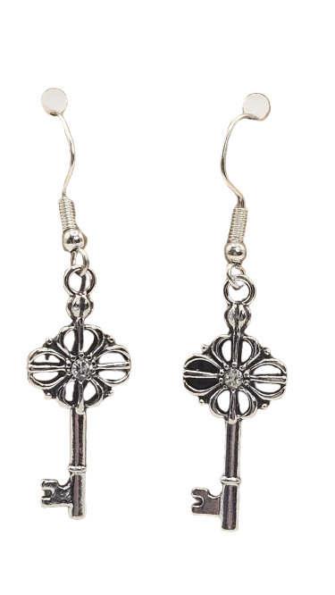 Decorative Key Style Earrings