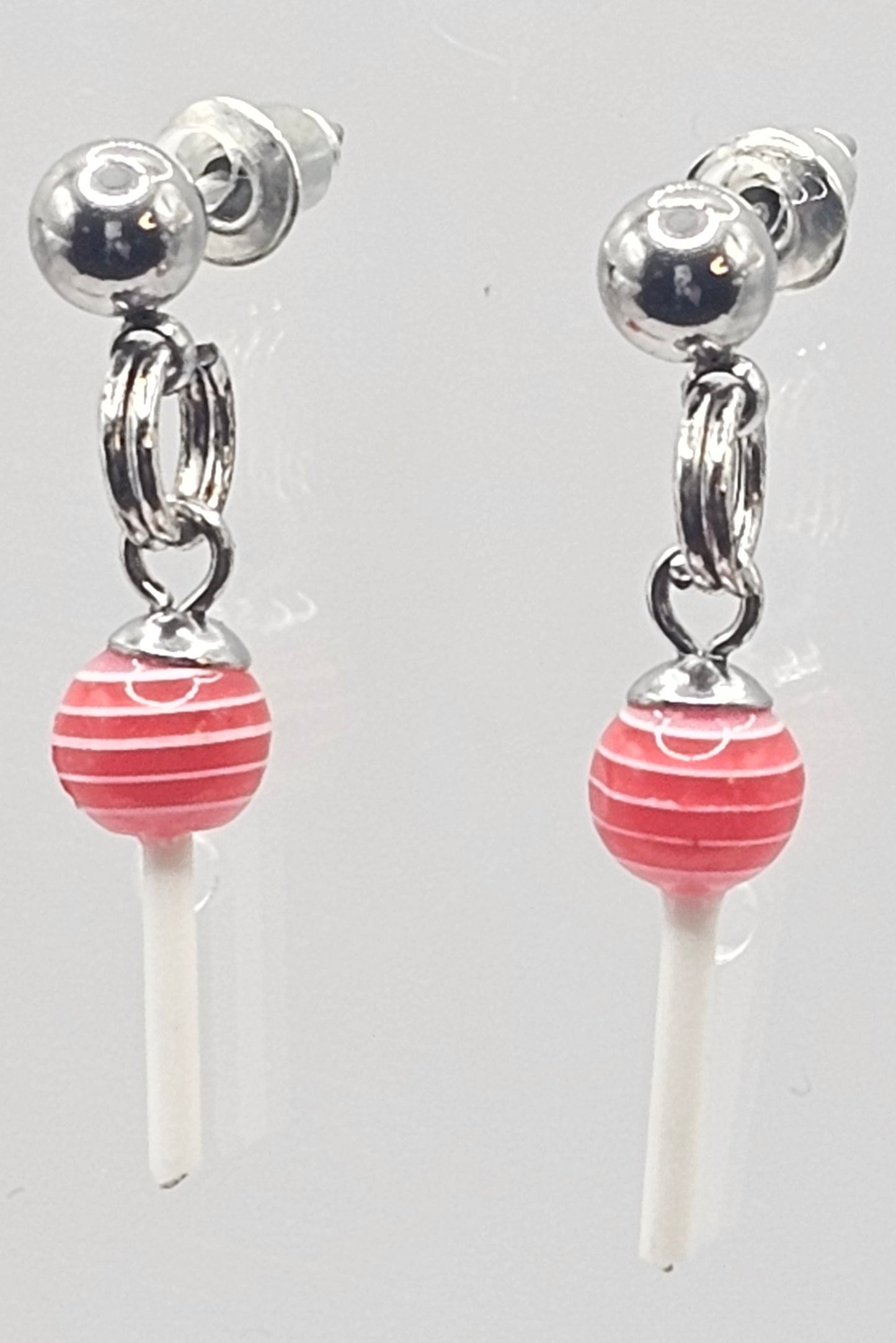 Simple Lollipop Style Stud Earrings