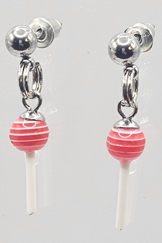 Simple Lollipop Style Stud Earrings