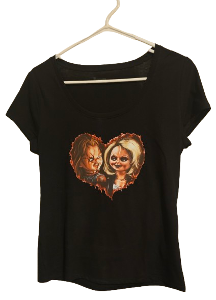 Chucky & Tiffany Vinyl Style Shirt