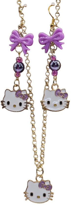 Hello Kitty Earrings/Necklace Set