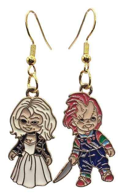 Chucky and Tiffany Fishhook Earrings