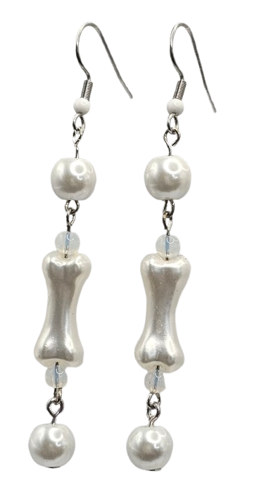 Beaded Bones Earrings